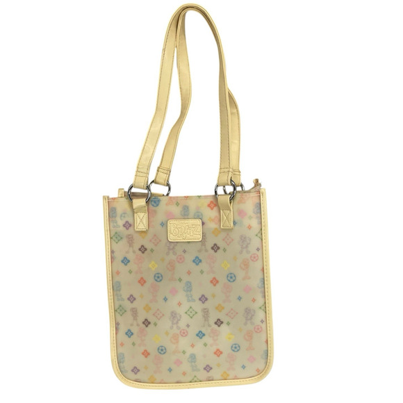 Vintage Bratz Doll Y2K 2000's Vinyl Jelly Monogram Bag Purse Tote Frosted - Picture 11 of 11